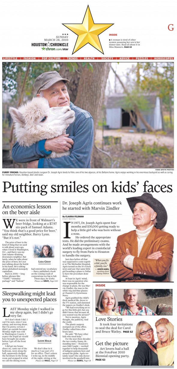 Houston Chronicle Todd Spoth photo of Dr. Joseph Agris