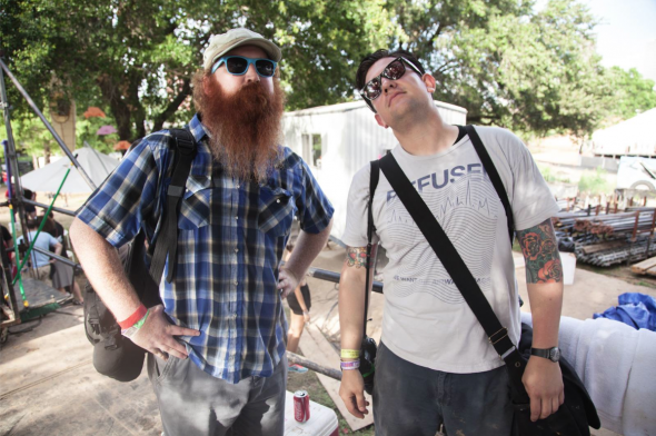 MARK AUSTIN AND TODD SPOTH AT FPSF 2013. PHOTO BY JULIAN BAJSEL.